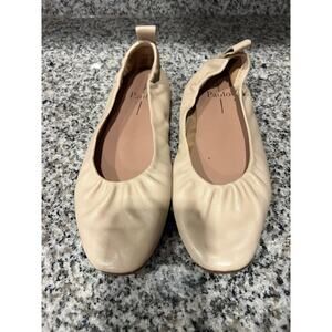 Square Toe Ruched Ballet Flats